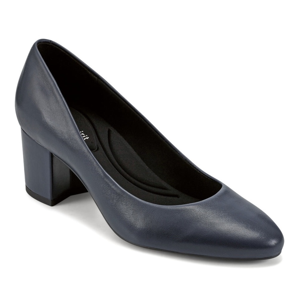 Elegant Navy Block Heel Pumps Cosma Pumps Easy Spirit